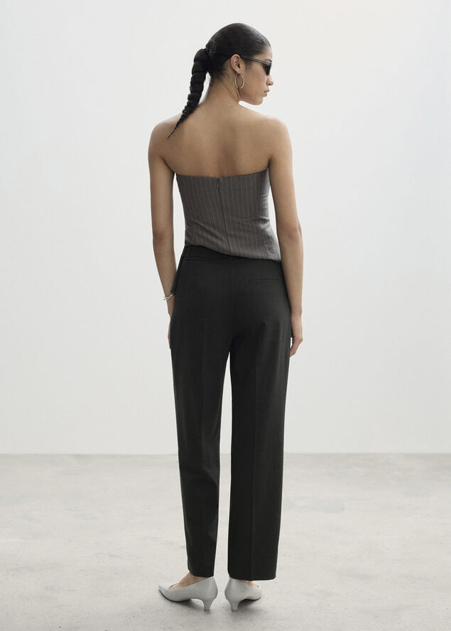 MANGO Pleated straight trousers 92