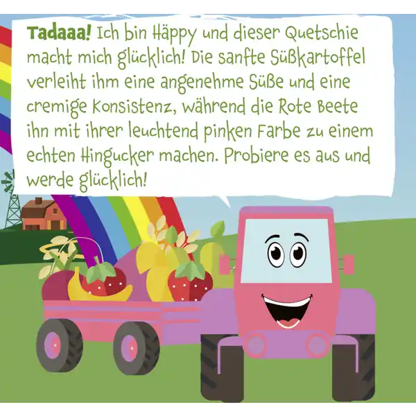 Bio Quetschie mit Birne, Erdbeere, Süßkartoffel, Rote Beete, Banane & Hafer