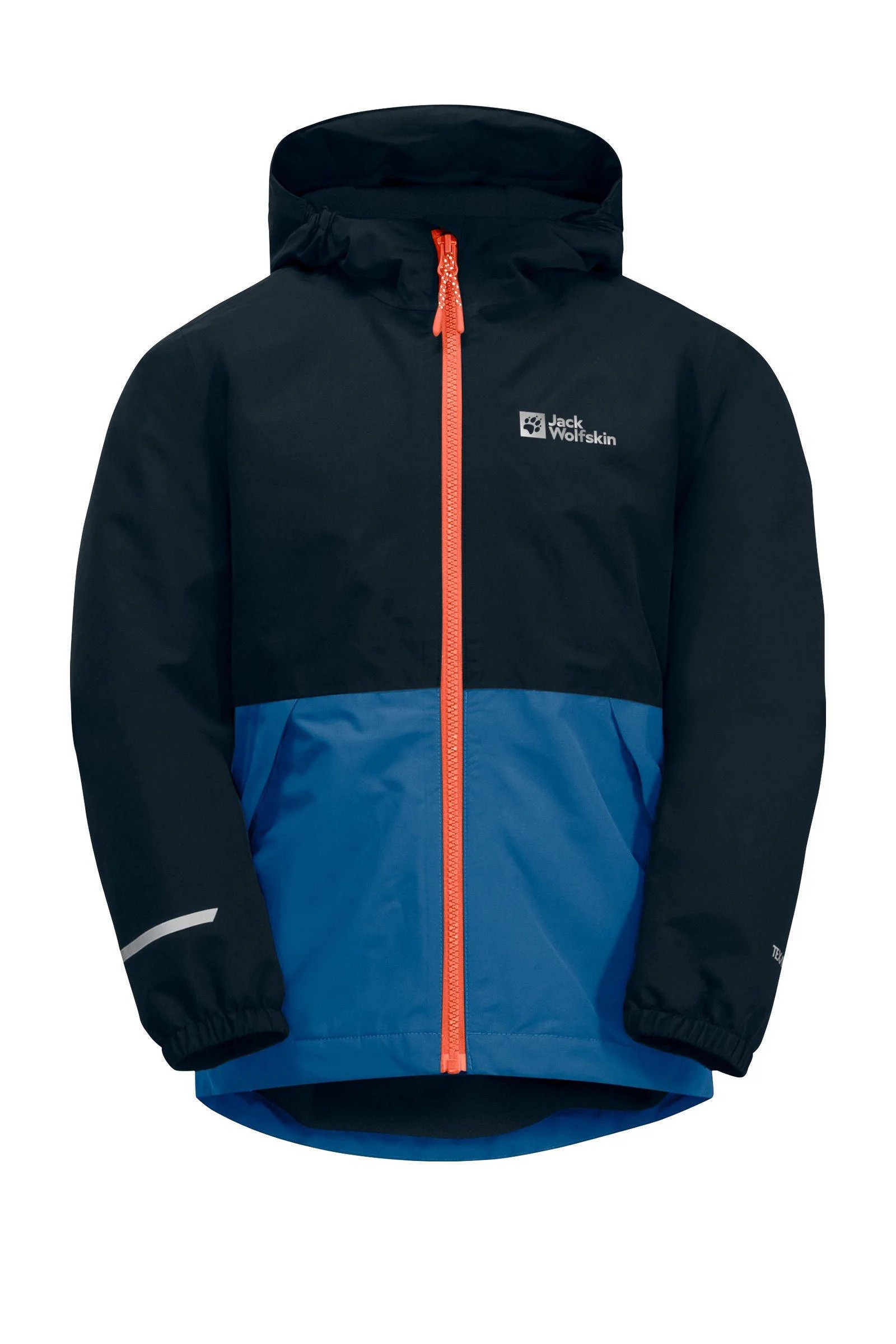Jack Wolfskin jas Snowy Days donkerblauw/kobalt
