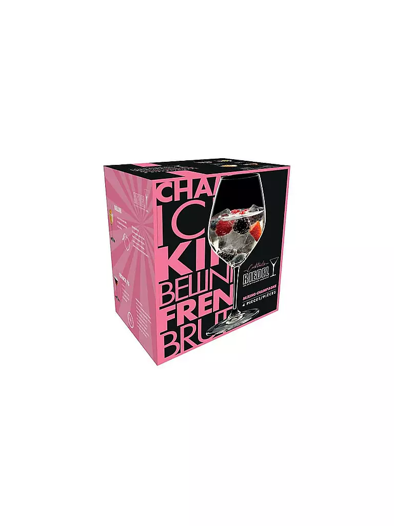 RIEDEL Sektglas 4er Set MIXING Champagne transparent