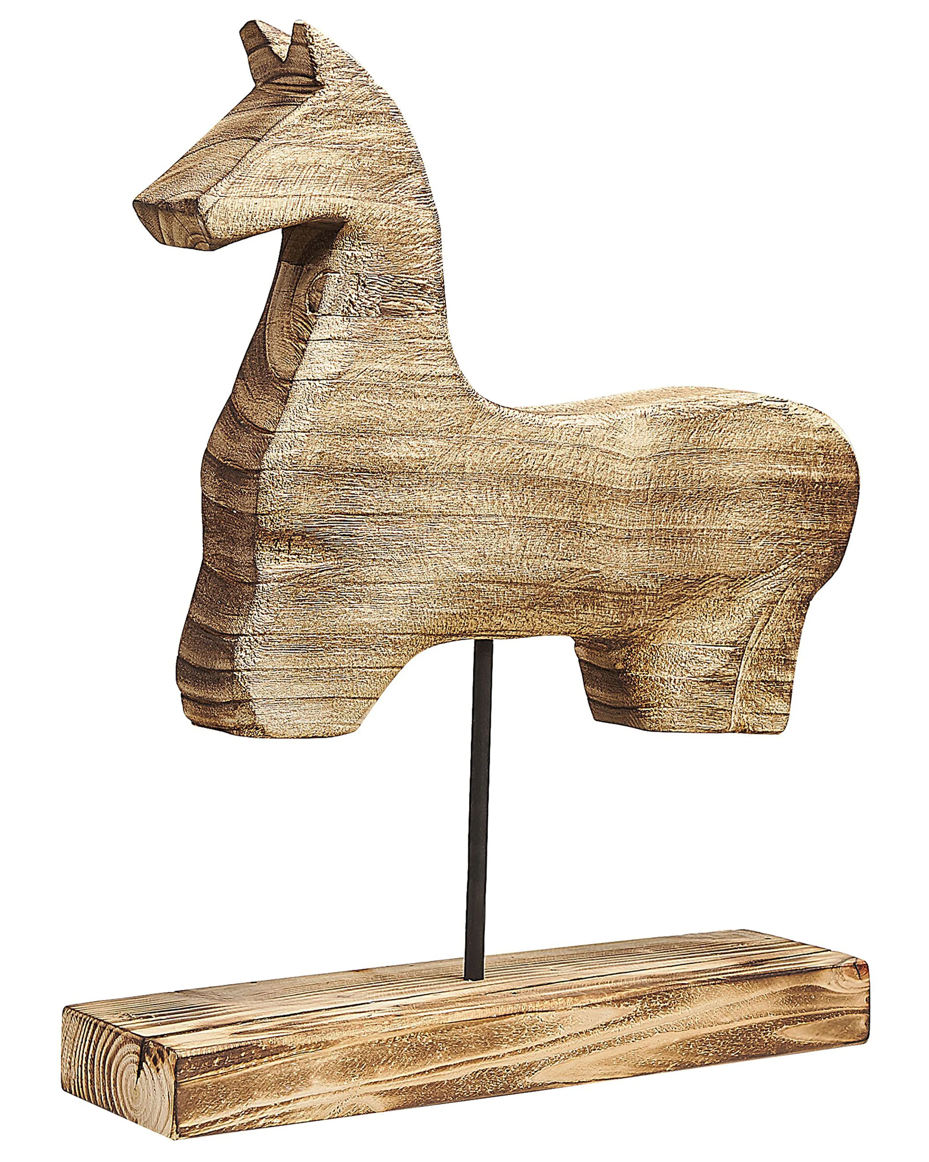 Figuur Paard COLIMA Paulowniahout Lichtbruin