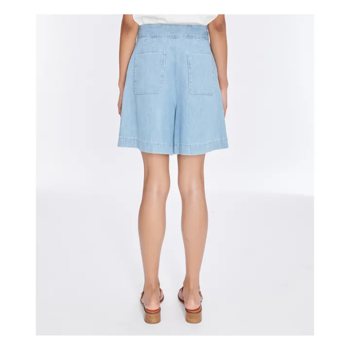 A.P.C. Short Diane Coton Bio | Bleu Clair