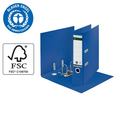 Leitz 180° - Classeur à levier - A4 - pour 600 feuilles - bleu