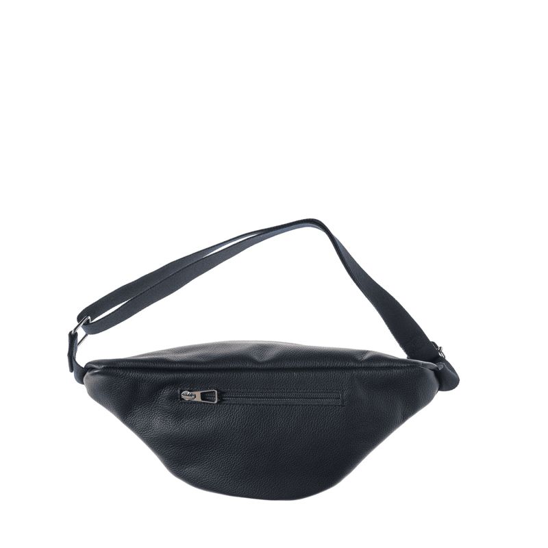 Sac banane Gérard en cuir grainé 36 cm Lune Bleue