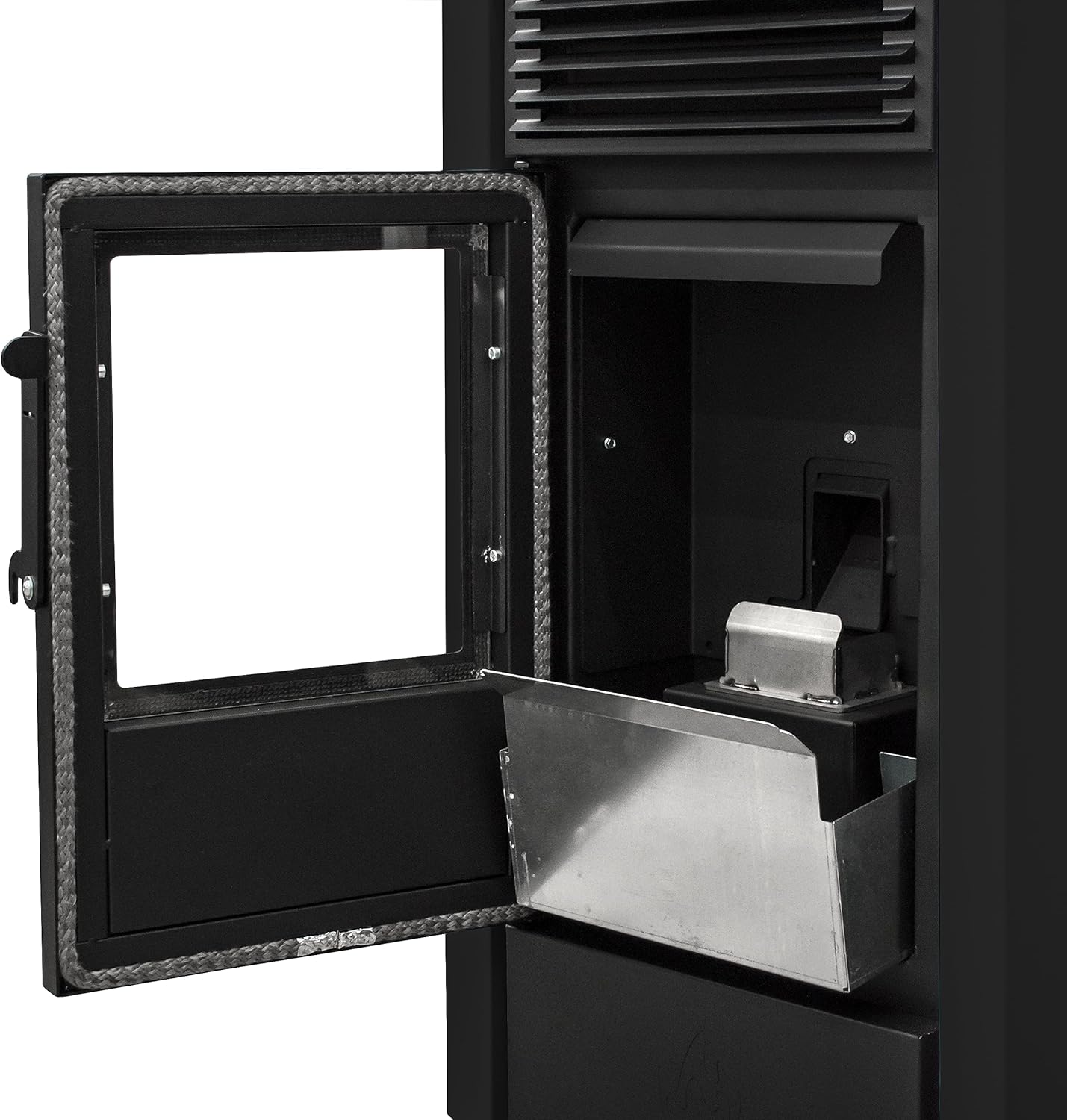 STUFE A PELLET ITALIA California 8 KW | Pelletöfen Effizienz 91% Heizt 70m² Autonomie 20 Std. Programmierbar 5 Geschwindigkeiten und Leistungsstufen Kompaktes Design 24 Monate Garantie Schwarz