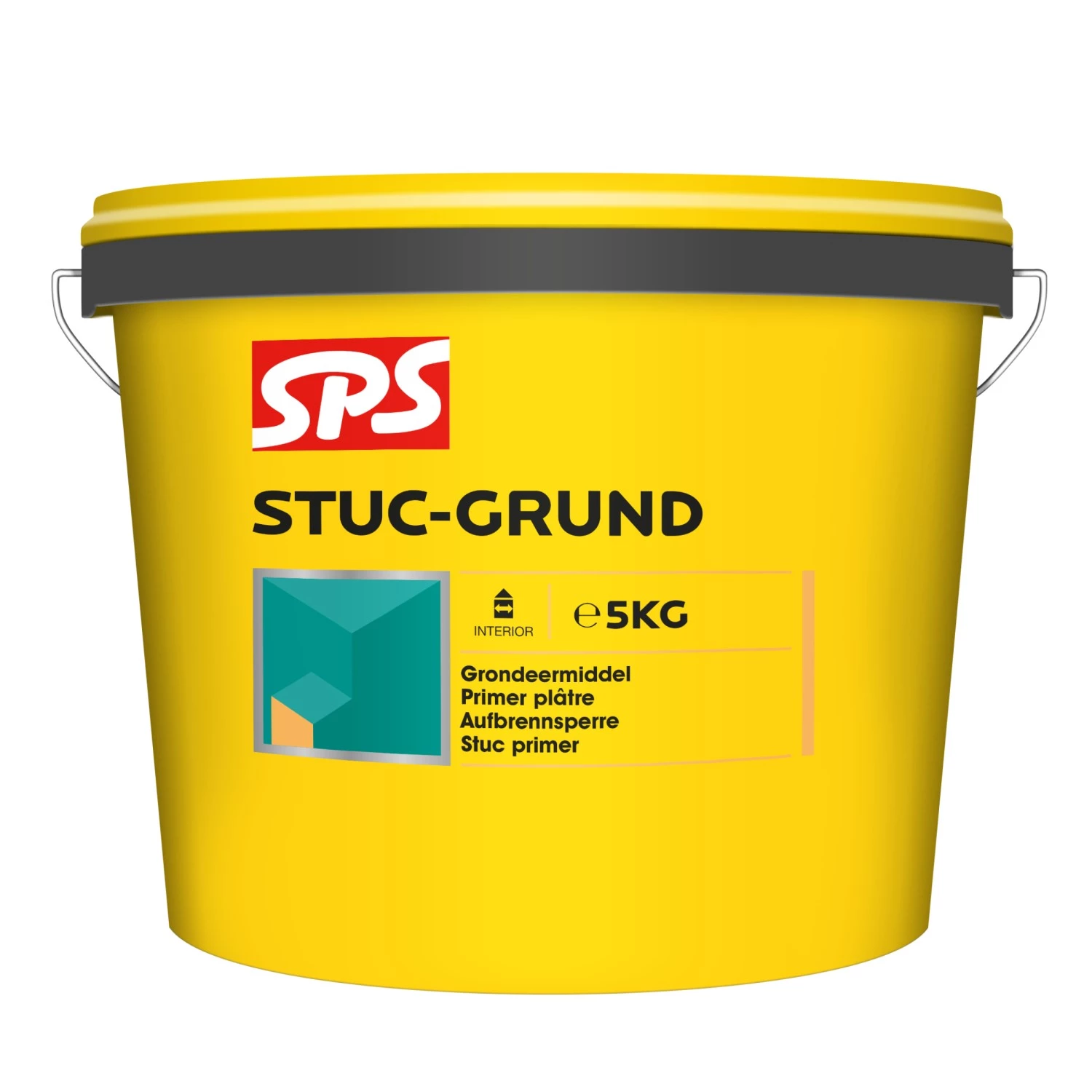 SPS Stuc-Grund Voorstrijk voor sierpleister - geel - 5kg