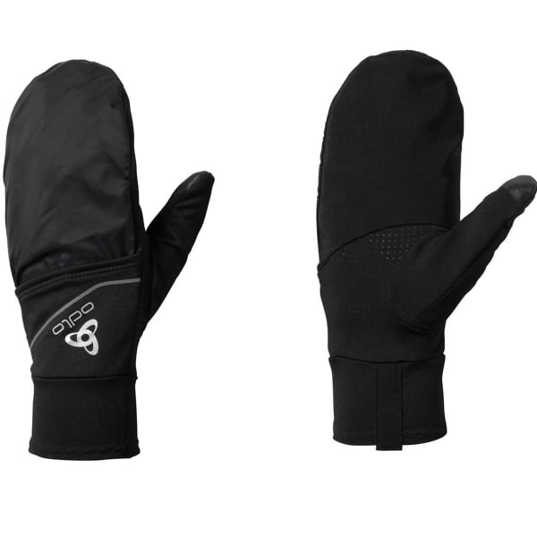 Gant running ODLO GLOVES INTENSITY COVER SAFETY LIGHT BLACK