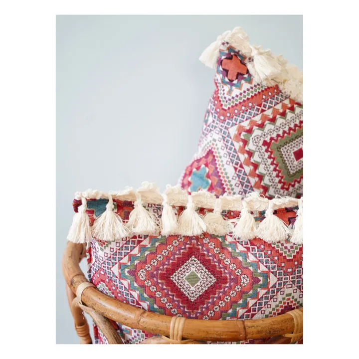 Moi Mili Coussin Boho | Rouge