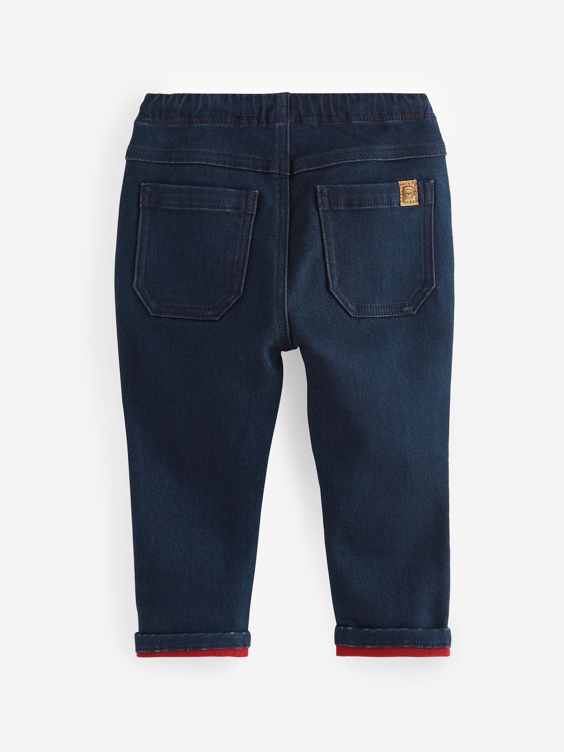 Blauw met wassing - Superzachte jeans met stretch en elastische taille (3 mnd-7 jr)