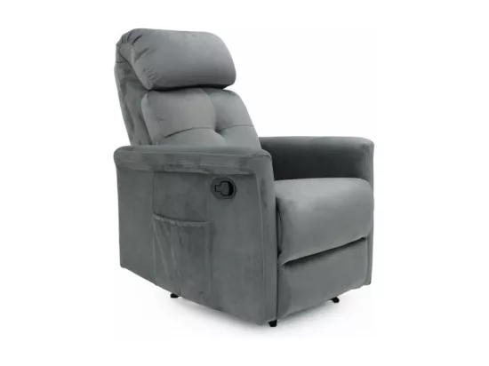 Fauteuil relaxation relevable manuellement VENISE coloris gris
