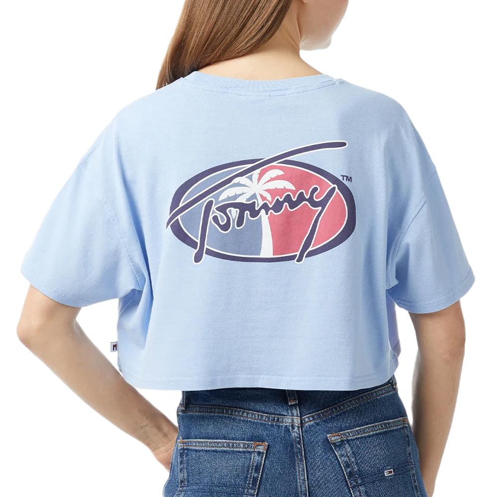 Tommy Hilfiger T-shirt Bleu Femme Tommy Hilfiger DW0DW17832