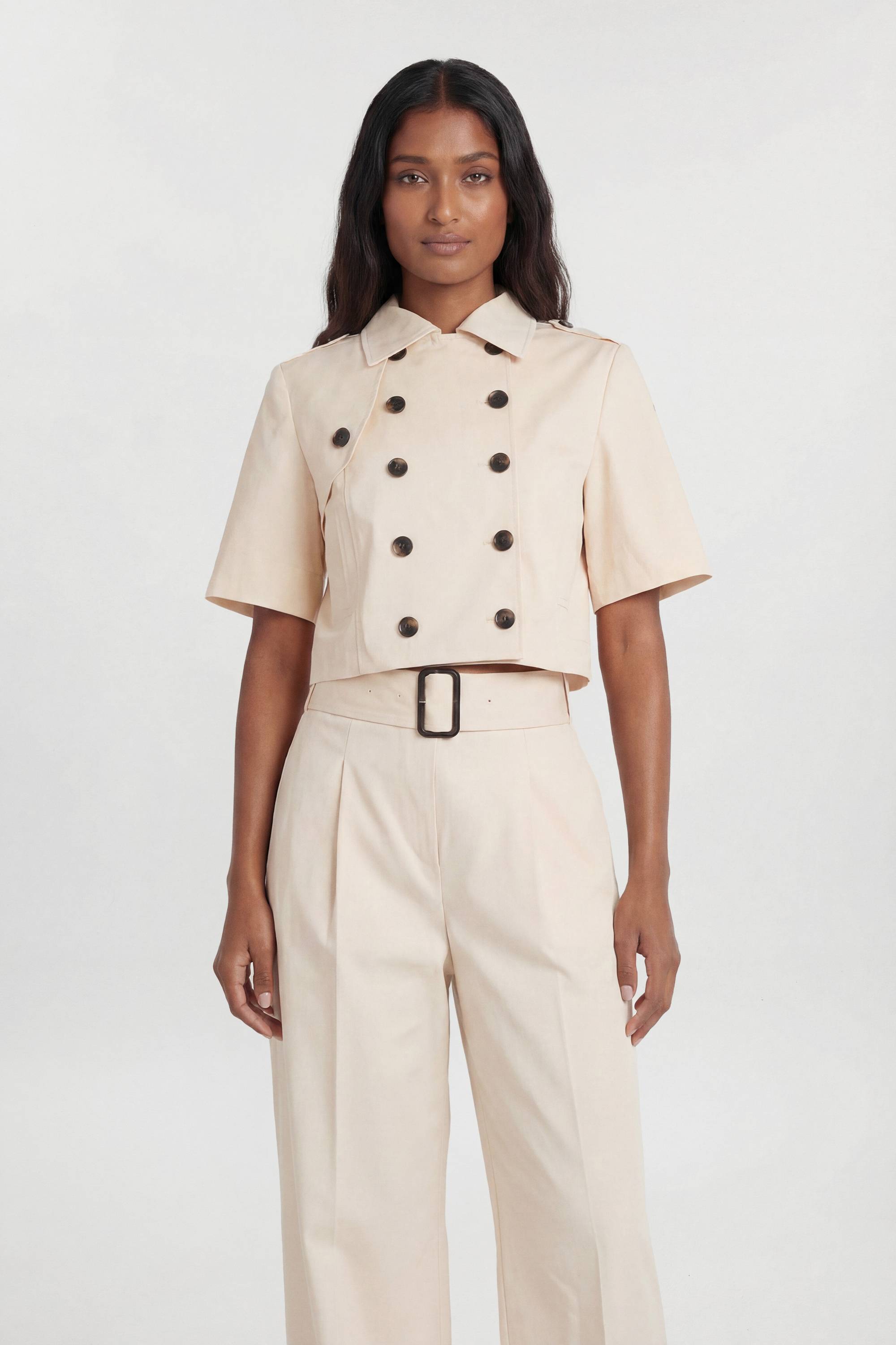 KarenMillen Veste Trench Cintrée En Coton