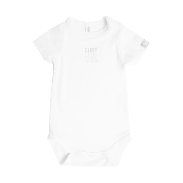 Bamboom Romper Korte Mouw Wit 18 Mnd