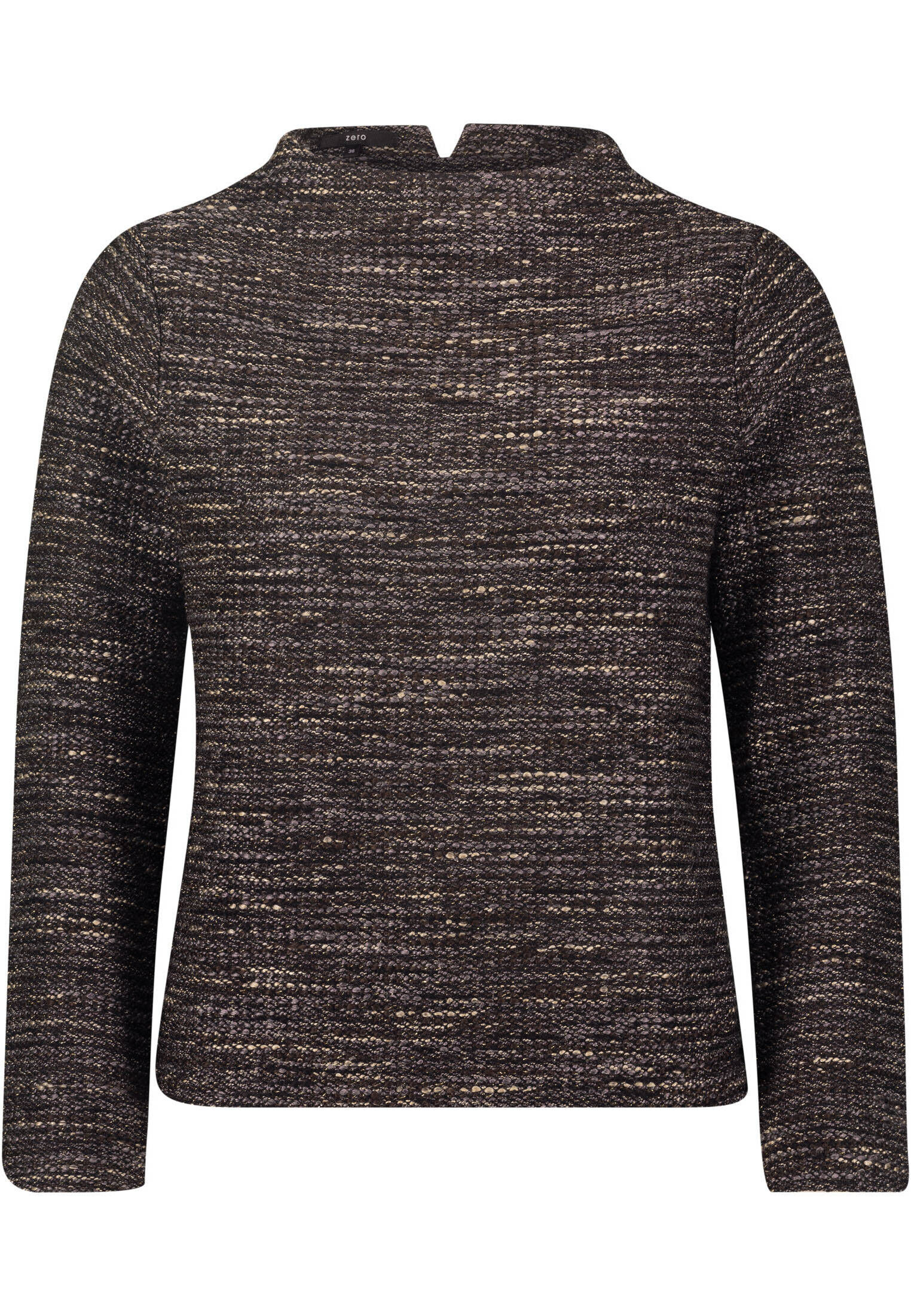 zero| Damen Sweatshirt mit Glitzerfaden
