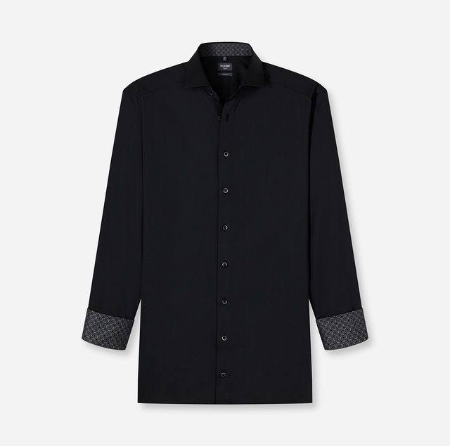 OLYMP Langarmhemd »Luxor modern fit« Global-Kentkragen, Businesshemd, modern fit