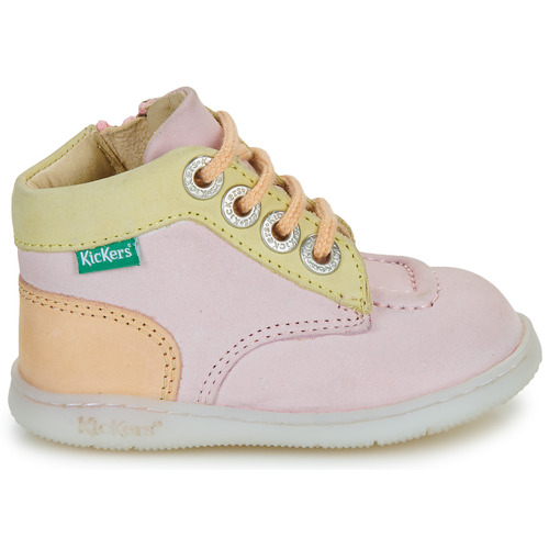 Kickers - KICKICONIC - Rose / Jaune / Abricot