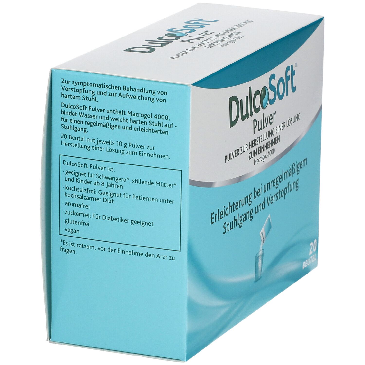 DulcoSoft Pulver Abführmittel bei Verstopfung mit Macrogol