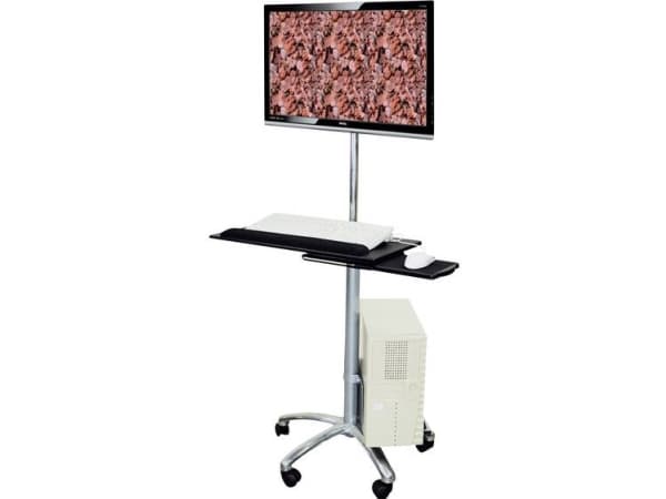 Value Mobile PC Cart, silver, 10 kg