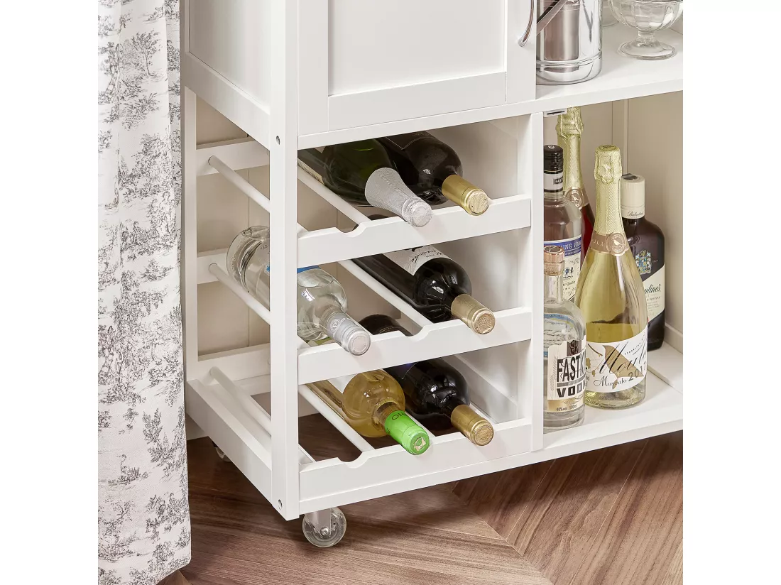 Desserte Chariot de Cuisine de Service Roulant, Meuble Armoire de Rangement cusine, FKW45-WN