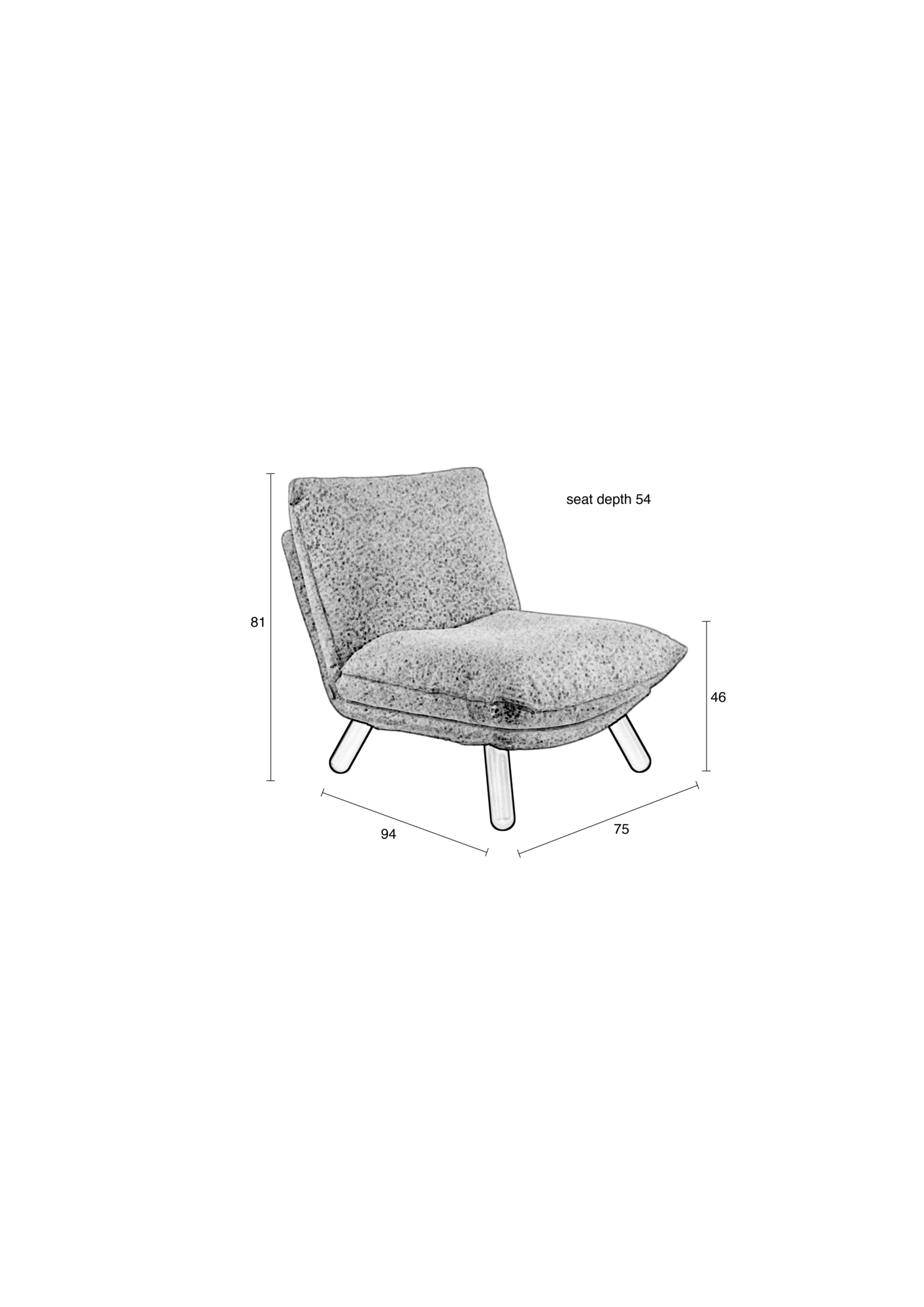 Fauteuil Lazy Sack Soft beige