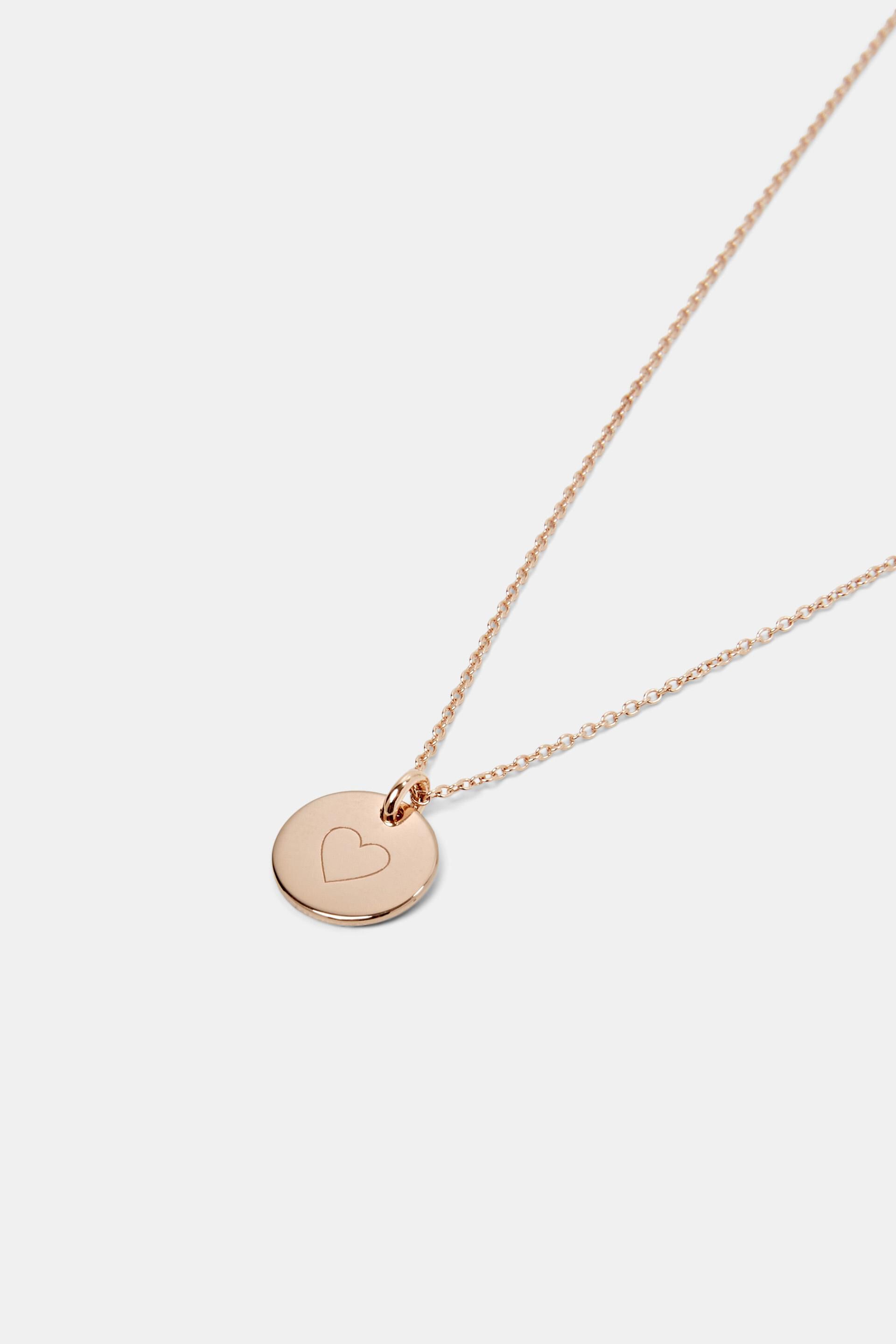 Chaîne en argent sterling à pendentif gravé