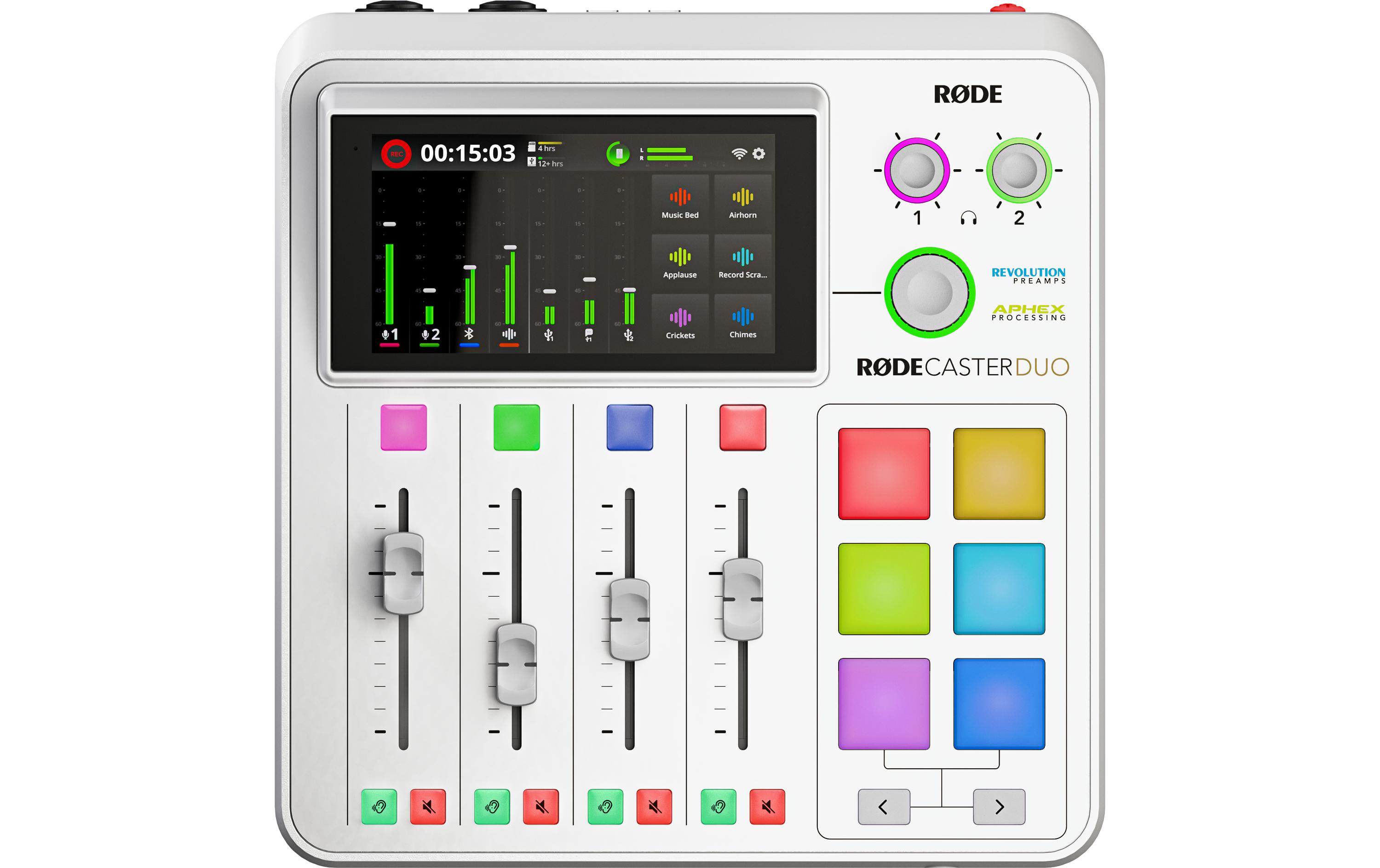 Mischpult RODECaster Duo<br>Integriertes Audioproduktionsstudio