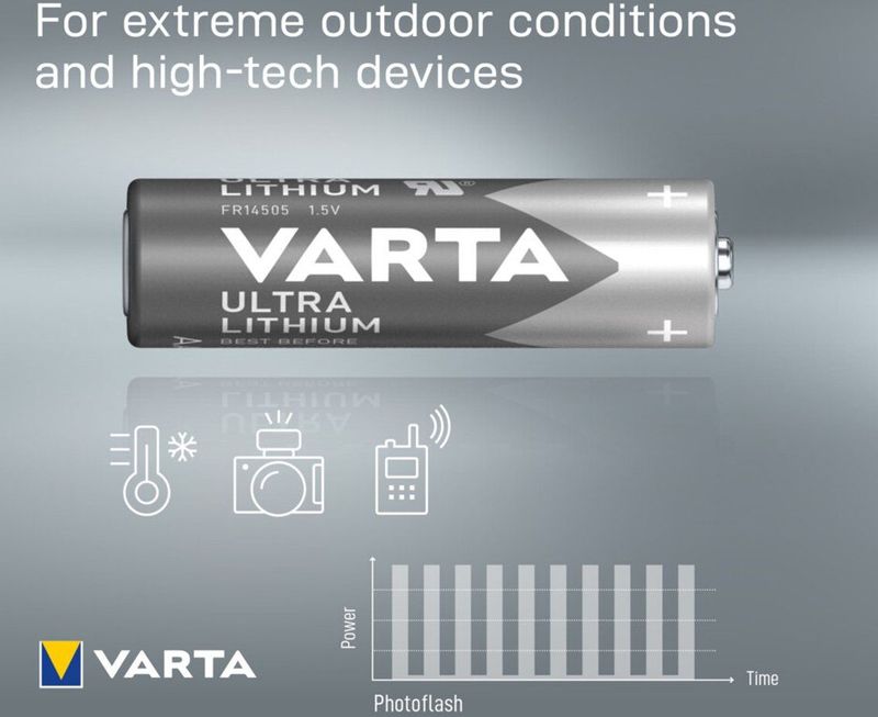 Varta - AA Ultra Lithium Batterijen - 4 Stuks - Blister