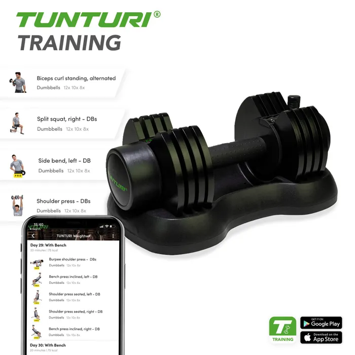 Tunturi Selector Dumbbellset 12,5kg