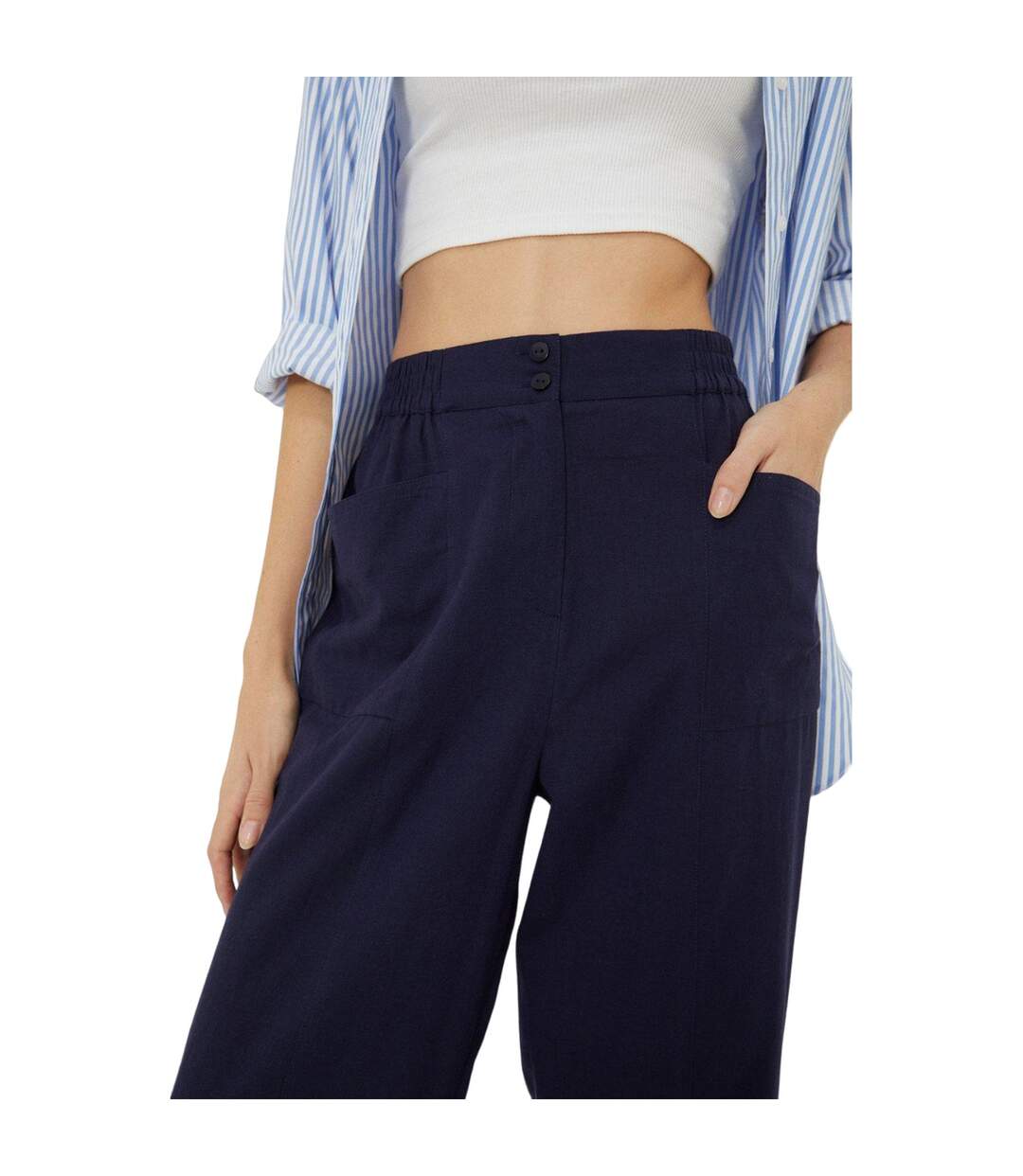 Dorothy Perkins - Pantalon - Femme (Bleu marine) - UTDP3641