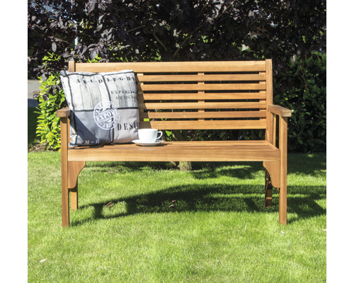 Siena Garden Lovera houten tuinbank, 2-zits, bruin