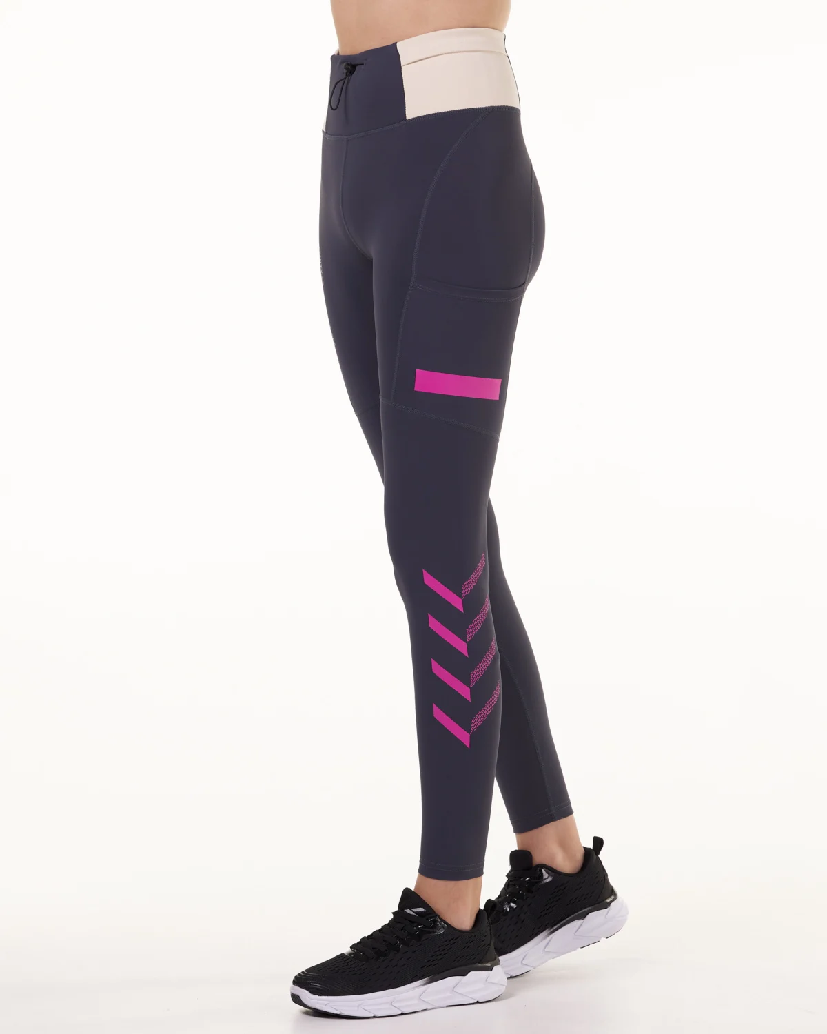 LEVITY SETT Future Trail Tech Tights &amp; Helium Dry Ctrl Tee Dark Steel