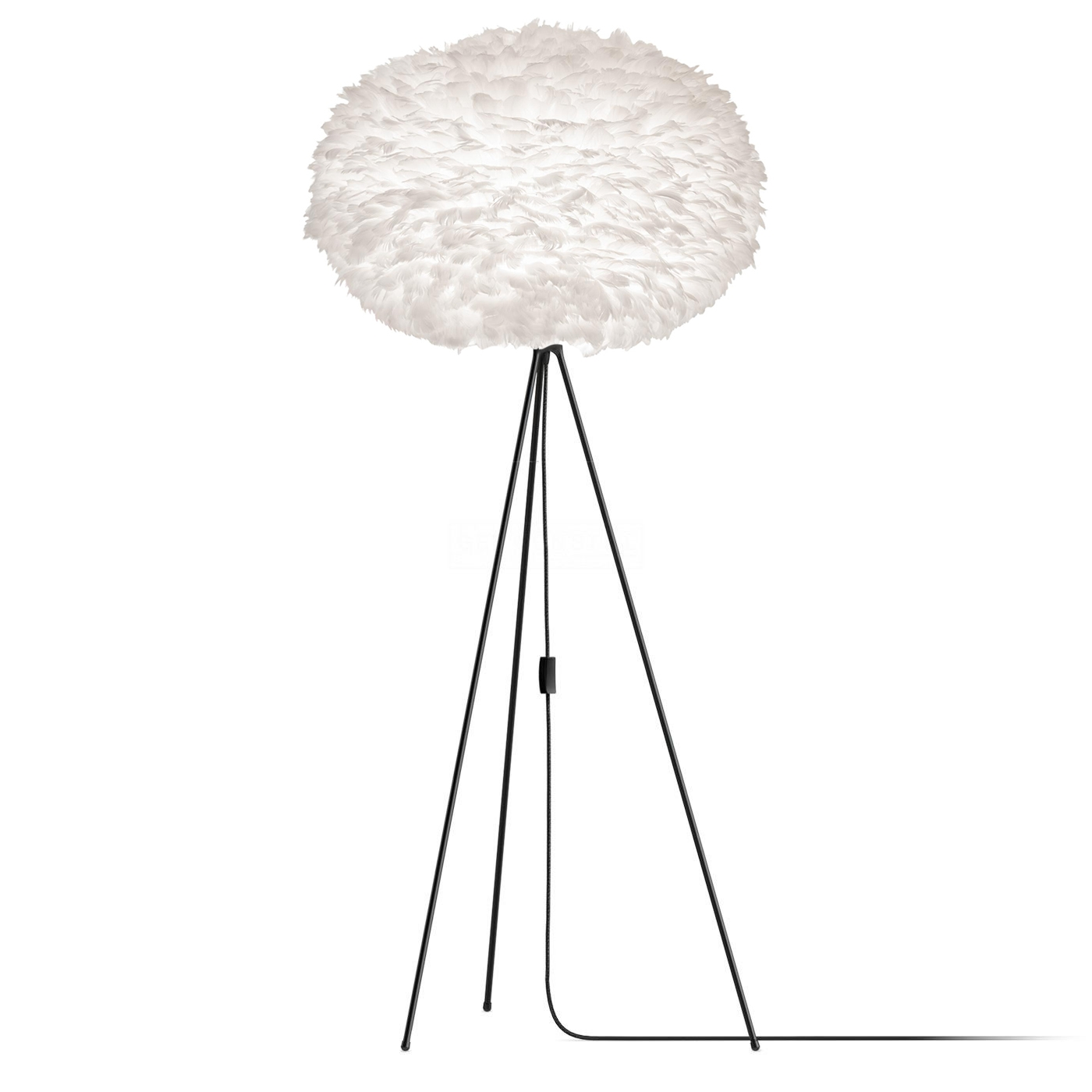Vloerlamp EOS XL Ø75cm Tripod zwart Wit
