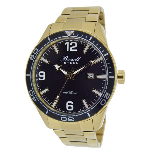 Bonett 1502DS Herreur, Sort, 44 mm