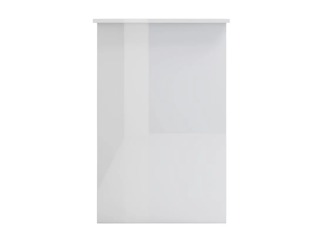 Bureau Blanc brillant 100x50x76 cm Bois d’ingénierie