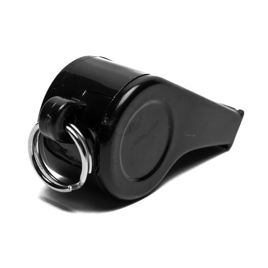 Select Sifflet d'Arbitre Plastique Petit   Cordon pour Sifflet - Noir
