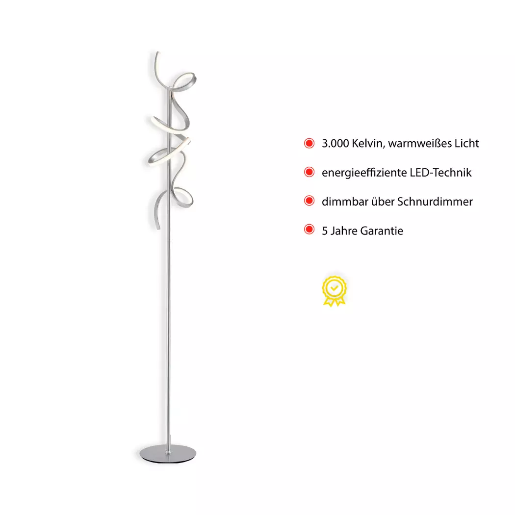 LED-Stehlampe Curls