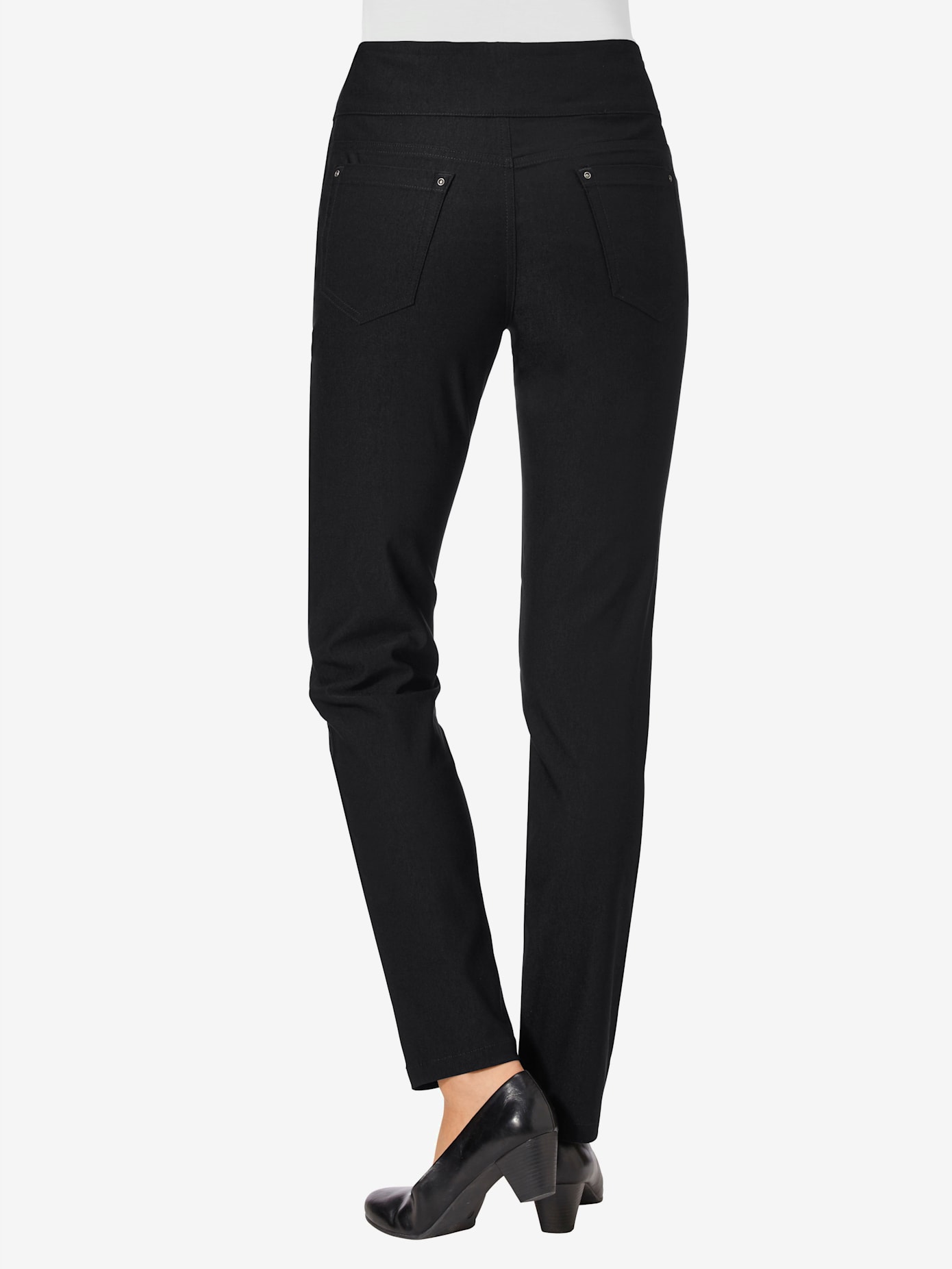 Pantalon ceinture haute affinante à glissière