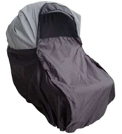 BabyDan Regenschutz Für Kinderwagen - 100 cm - Schwarz m. Reflek