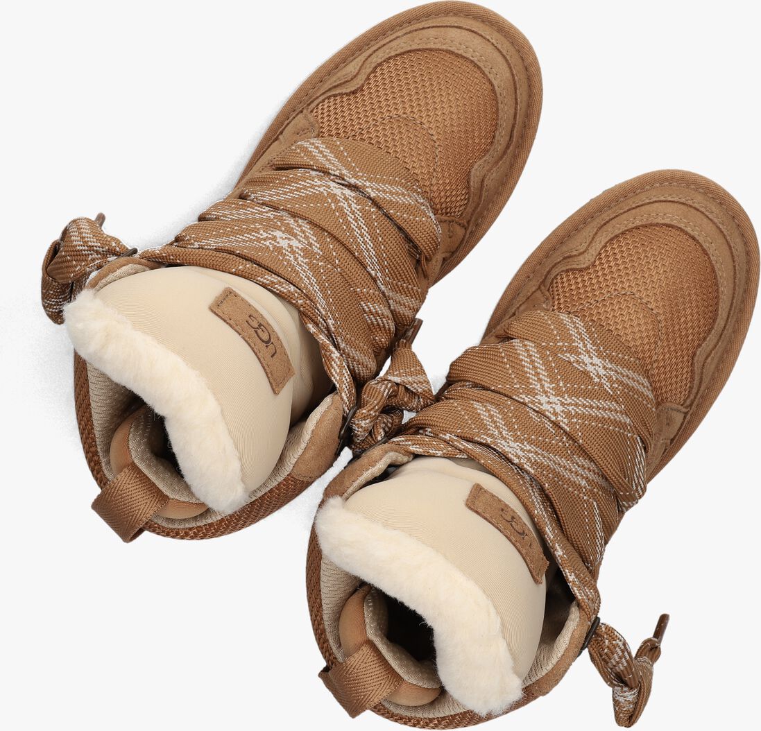 bruine ugg hoge sneakers w highmel