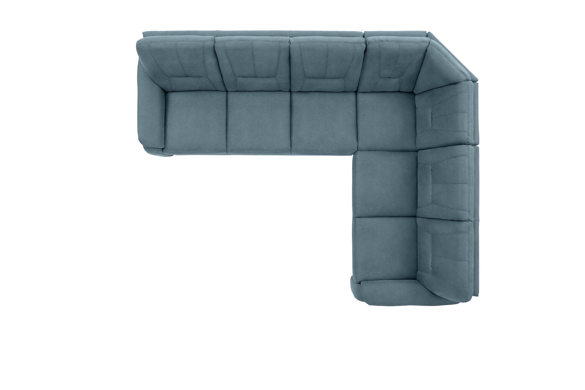 polsterpower Ecksofa - Belle ice - Basismodell - rechts