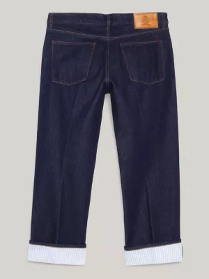Calça jeans Crest Regular Fit com barra dobrada