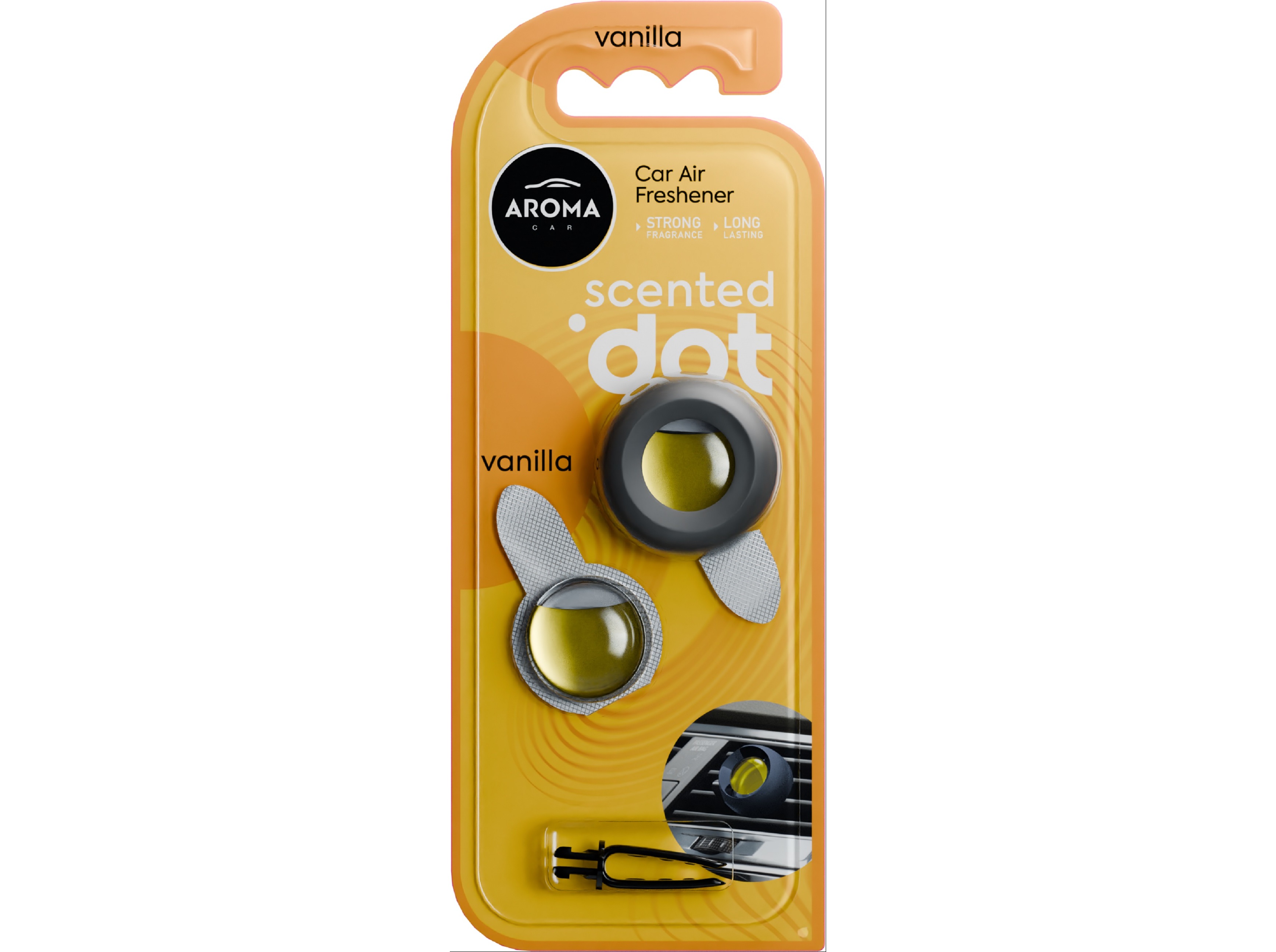 AMBIENTADOR AUTO AROMA CAR DOT REFILL BAUNILHA