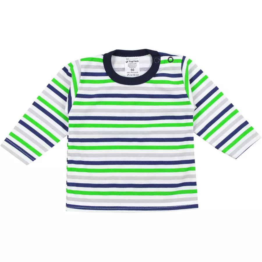 TupTam Baby Jungen Langarmshirt 5er Set blaugrau