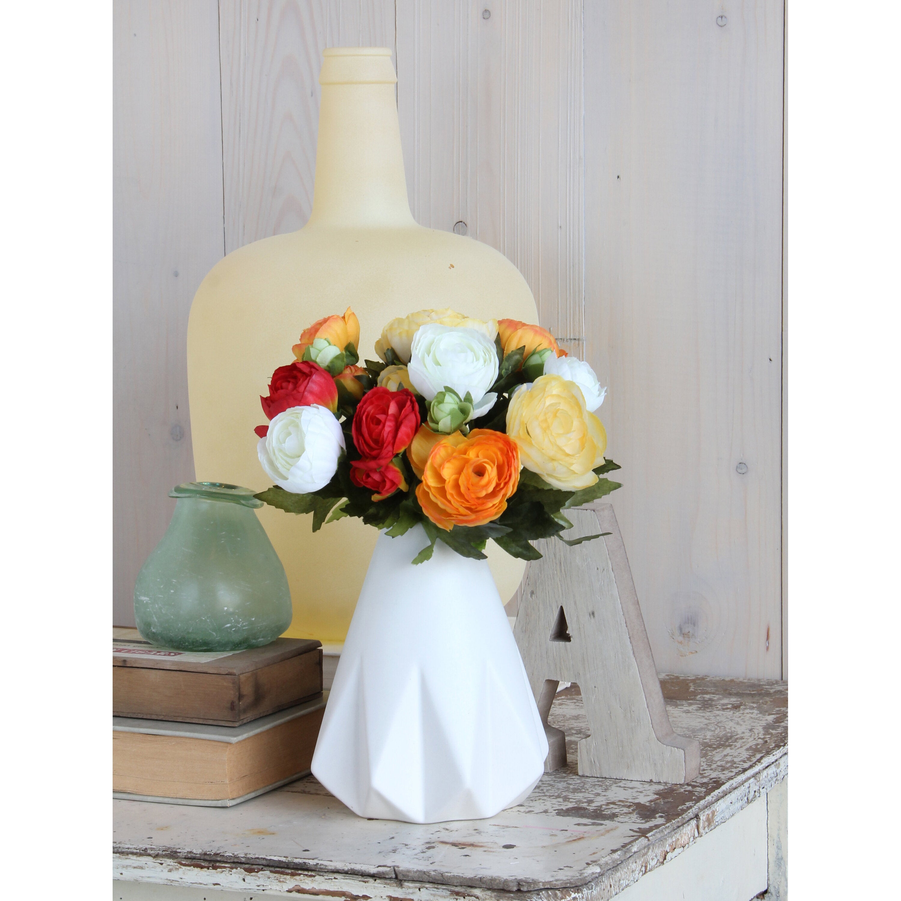 Mica Decorations Boeket ranunculus oranje - l22xd19cm