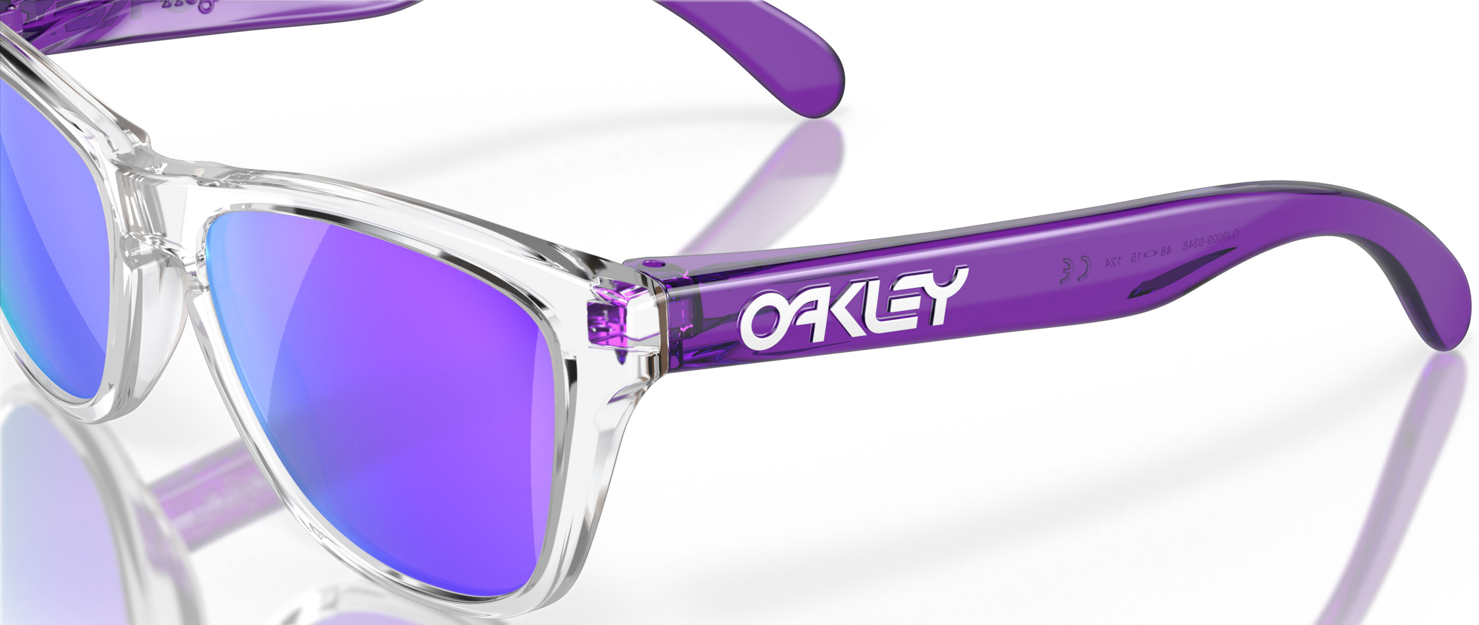 Frogskins XXS 0348/Clear w/Prizm Violet