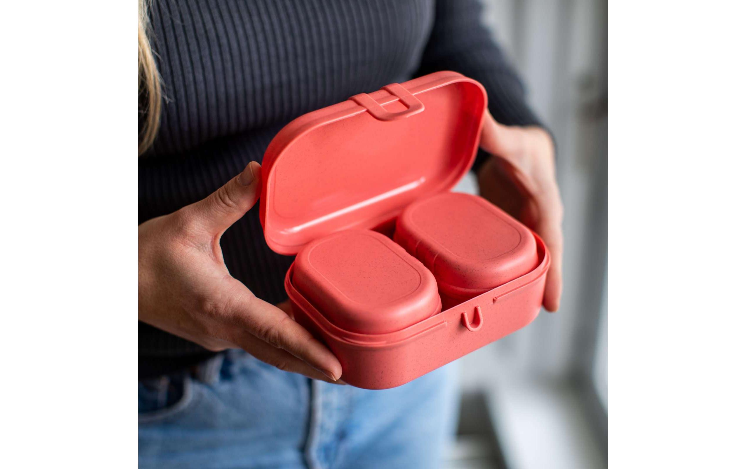 Lunchbox Pascal Ready Mini Grau/GelbGraue Frühstücksdosen