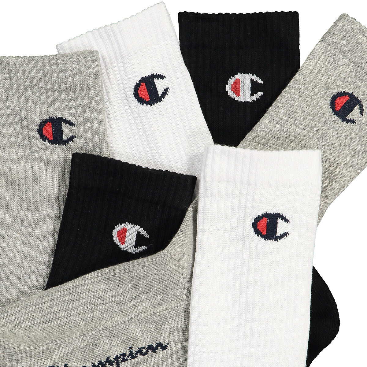 CHAMPION<br>Conjunto de 6 pares de meias com logotipo
