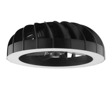 Brilliant plafondventilator Fanora met lamp en RGB functie 30W zwart