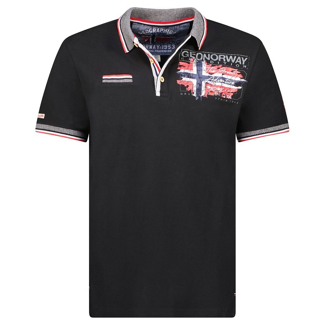 NORUEGA GEOGRÁFICA<br>Camisa polo de manga curta Krusty