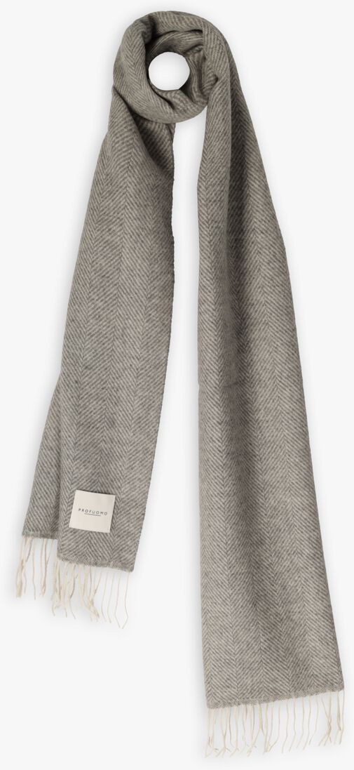 grijze profuomo sjaal scarf lambswool